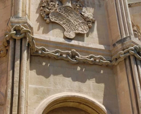 Cadena de la catedral en la capilla de los Velez